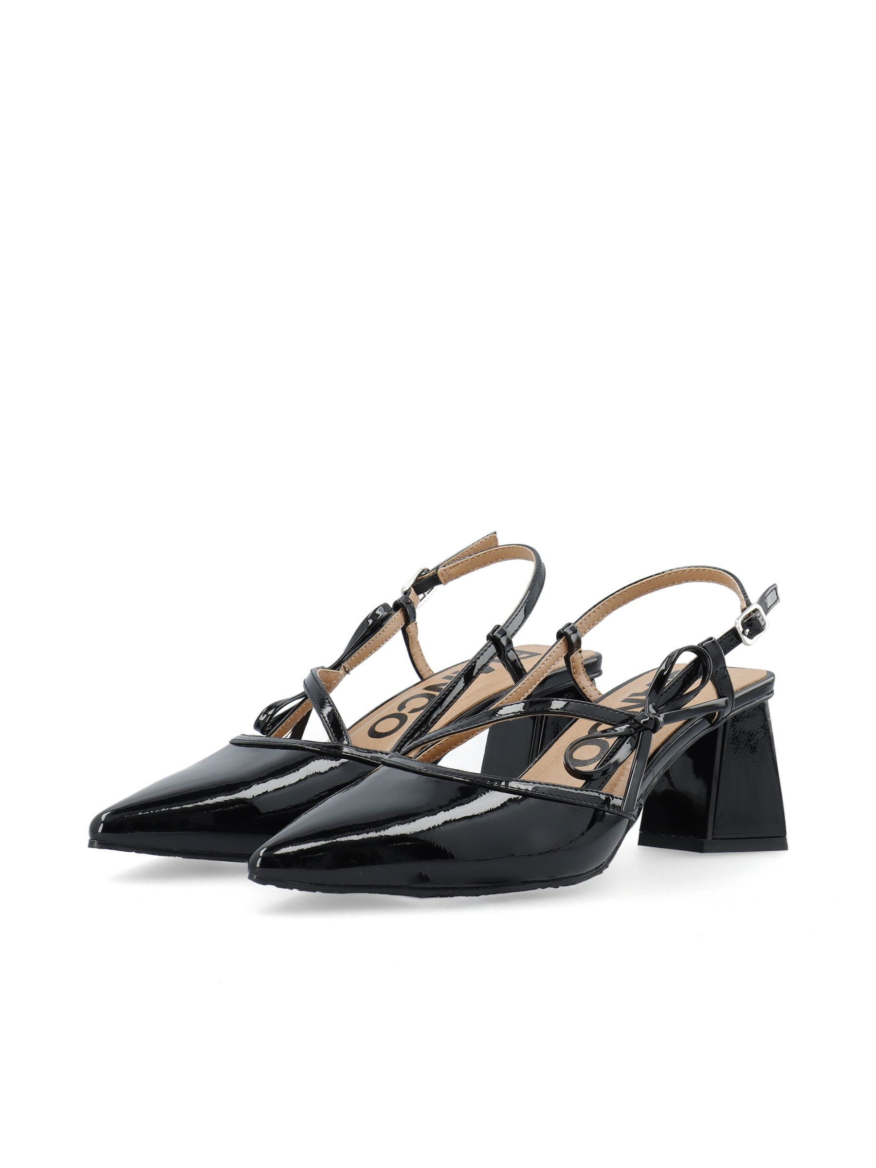 Chaussures À Bride Arrière, BIANCO