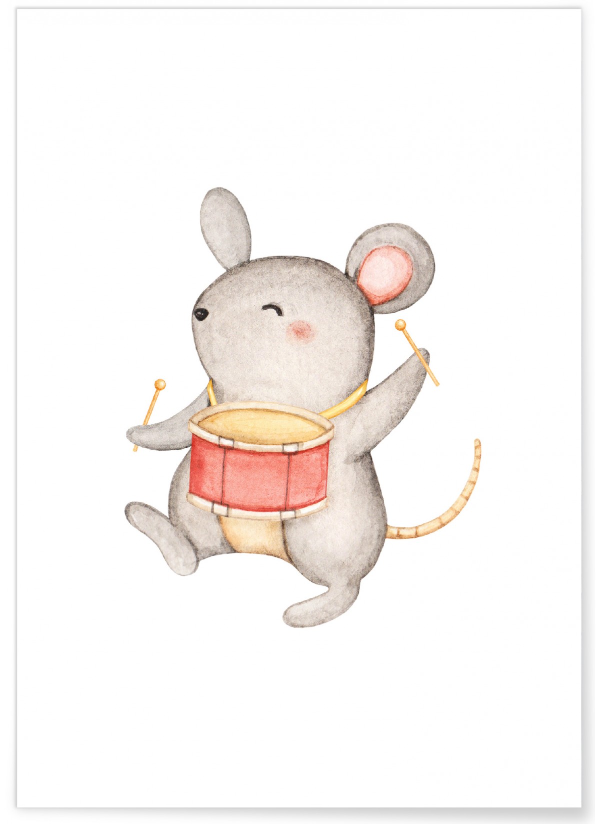Affiche Enfant Souris Tambour, L'AFFICHERIE