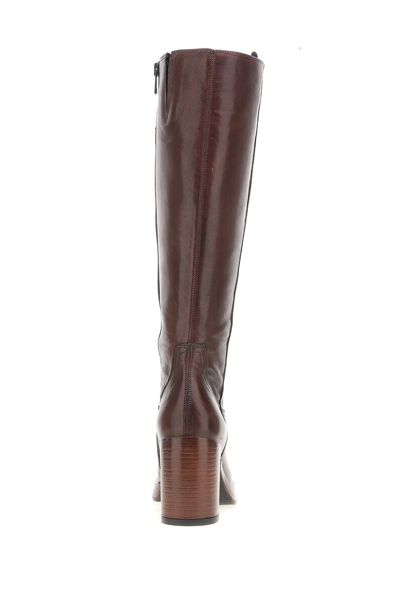 MJUS Botas de tacón, con puntera cuadrada, de piel — photo 4