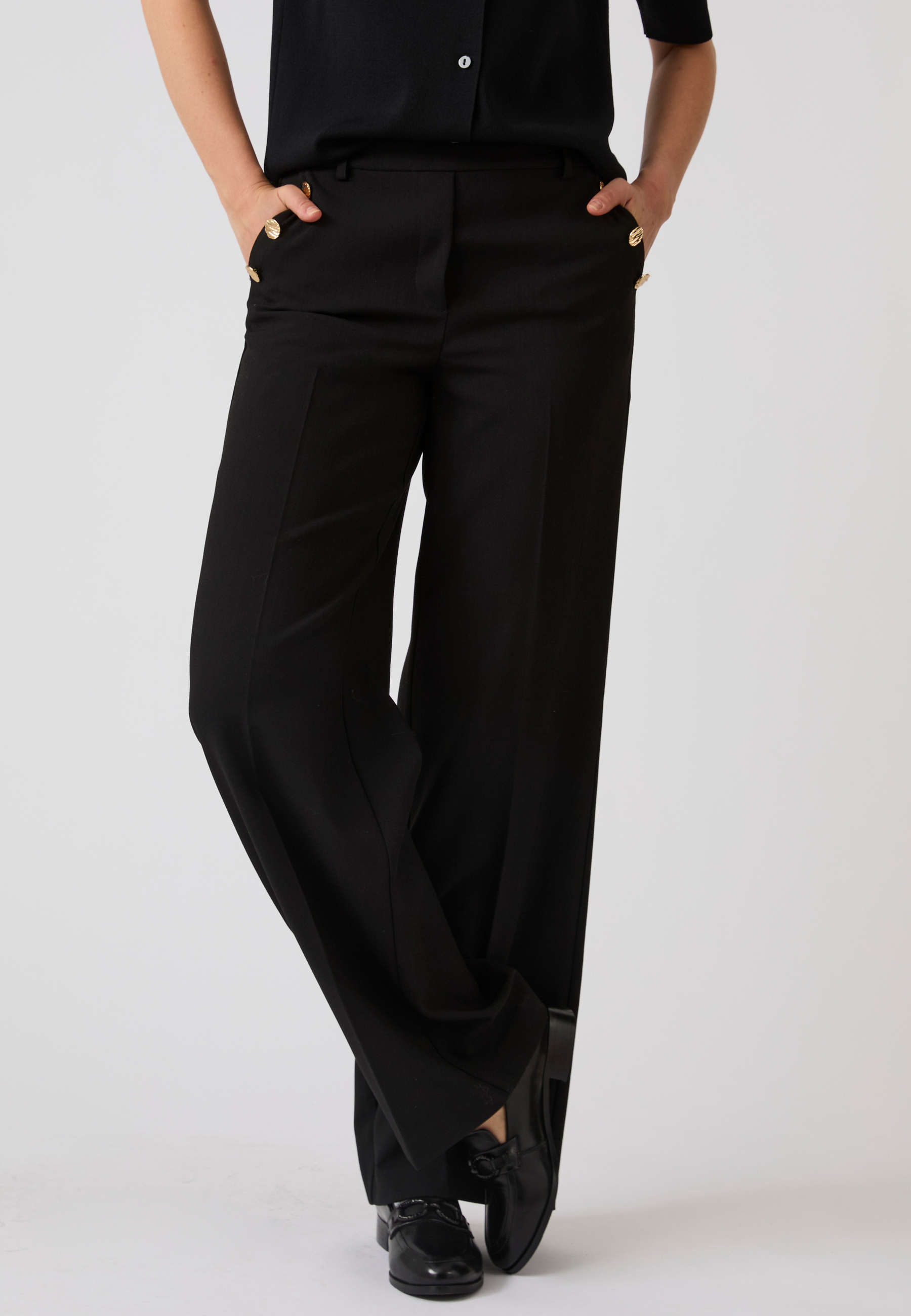 Pantalon large effet pont, DAMART