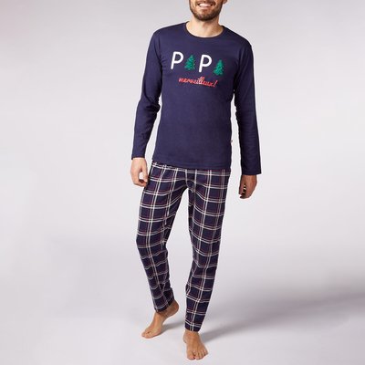 Pyjama met lange mouwen, bedrukte broek, Papa DODO