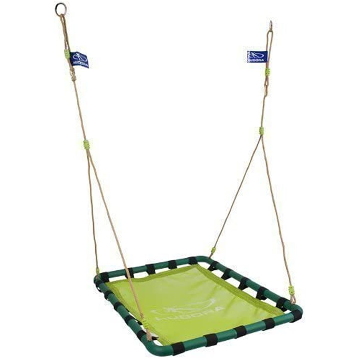 Balançoire Bébé HUDORA Réglable 120-180 Cm – Rouge/Jaune, Sécurité 5 Points, Jusqu'à 25 Kg Jardin