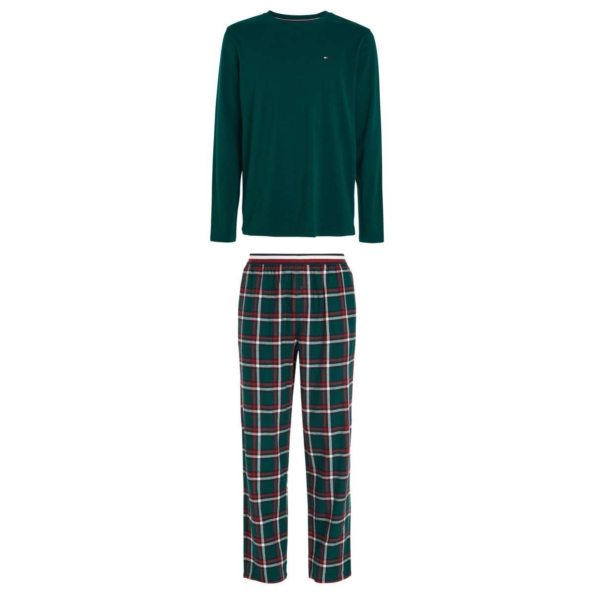 Pyjama long coffret vert Tommy Hilfiger La Redoute