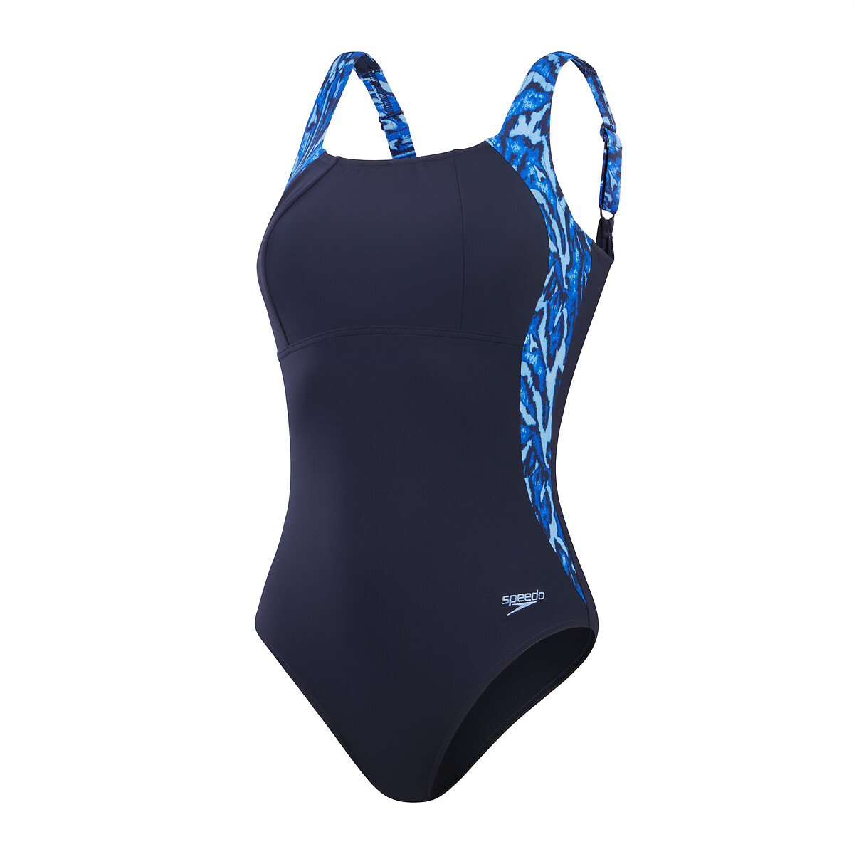 Luna lustre recycled pool swimsuit black blue Speedo La Redoute
