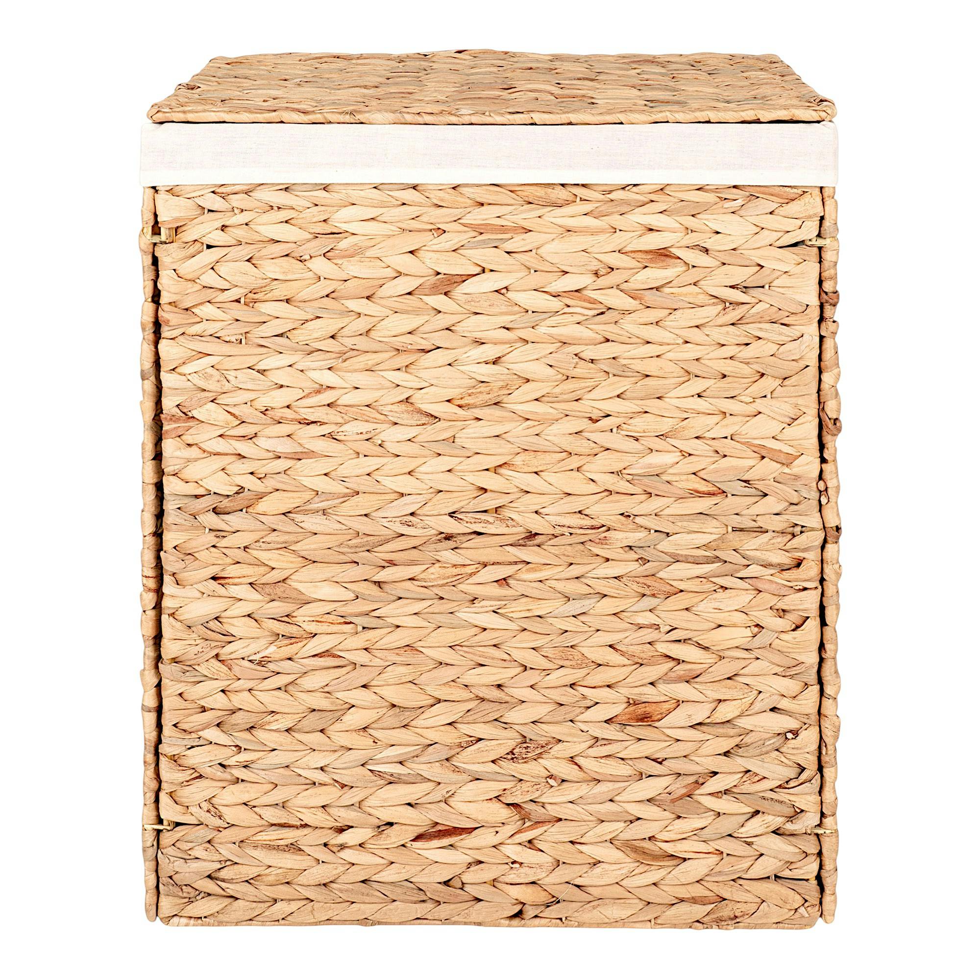 Panier à linge en jacynthe d'eau H 55 cm, PIER IMPORT