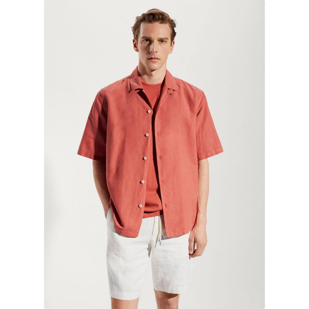 Chemise rouge mango La Redoute