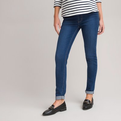 Skinny Maternity Jeans with High Waist in Organic Cotton, Length 27.5" LA REDOUTE COLLECTIONS