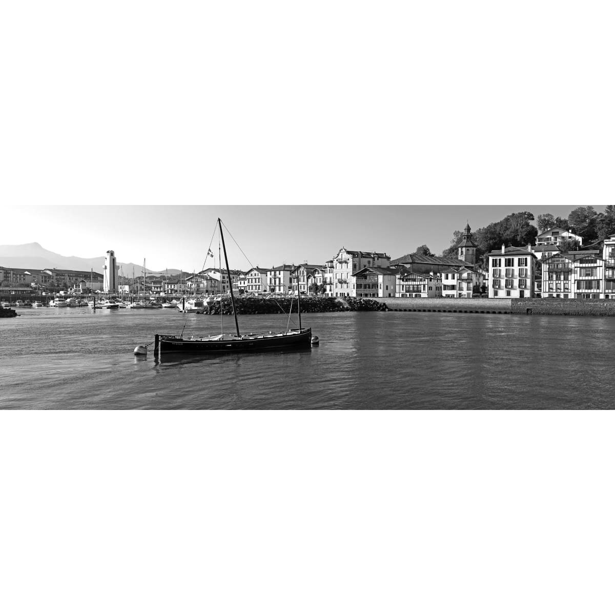 Tableau sur toile port de Saint-Tropez 30x45 Mer | Maisons du Monde