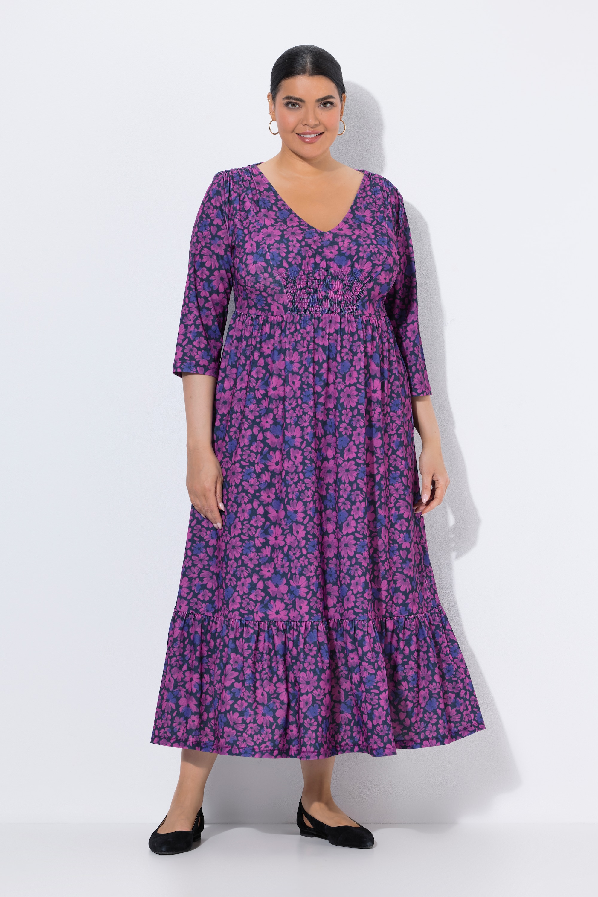 Robe en jersey à fleurs, ULLA POPKEN