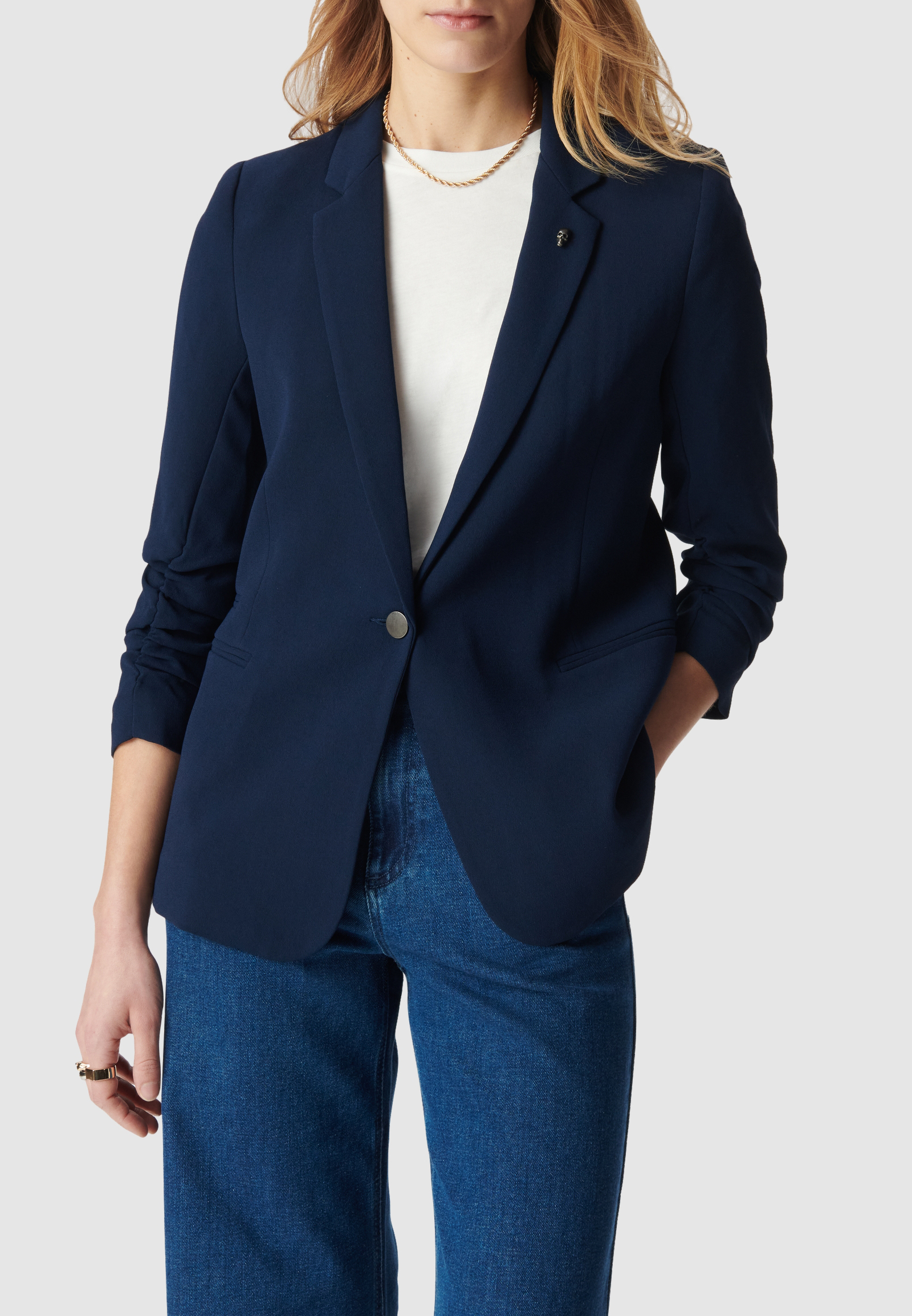 Veste de tailleur manches 3/4 froncées, IKKS