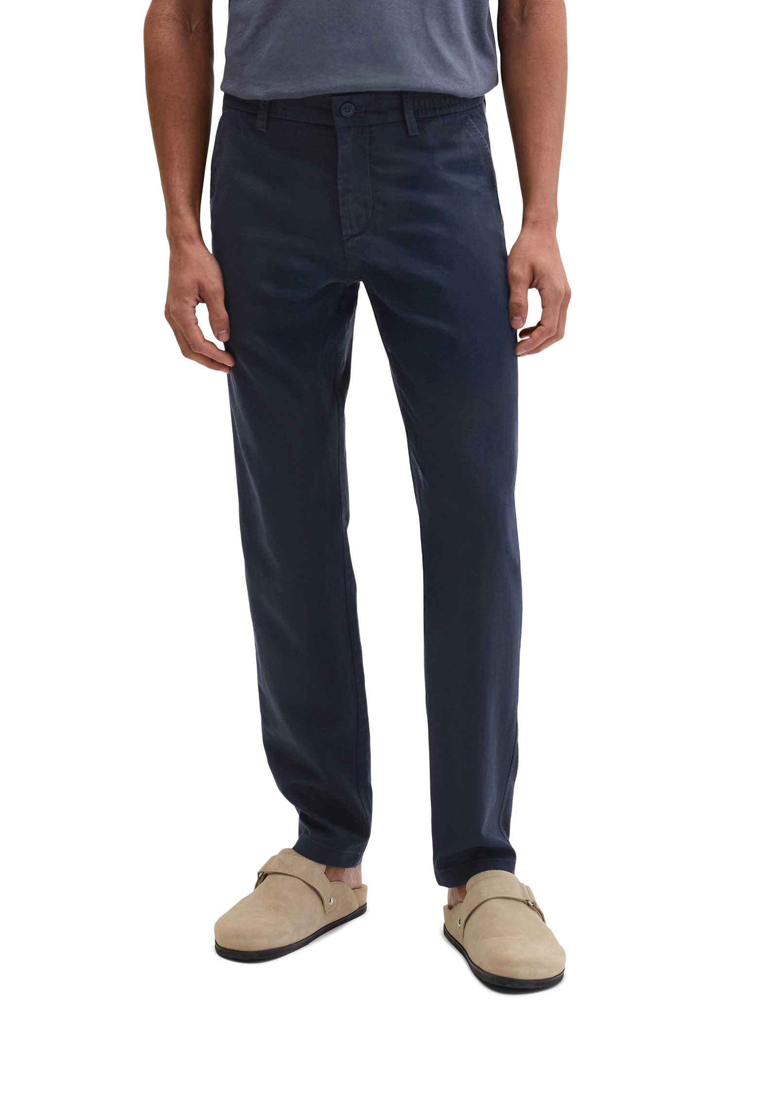 Pantalon de jogging chino Osby à coupe fuselée en mélange de TENCEL™ Lyocell et de lin, MARC O'POLO