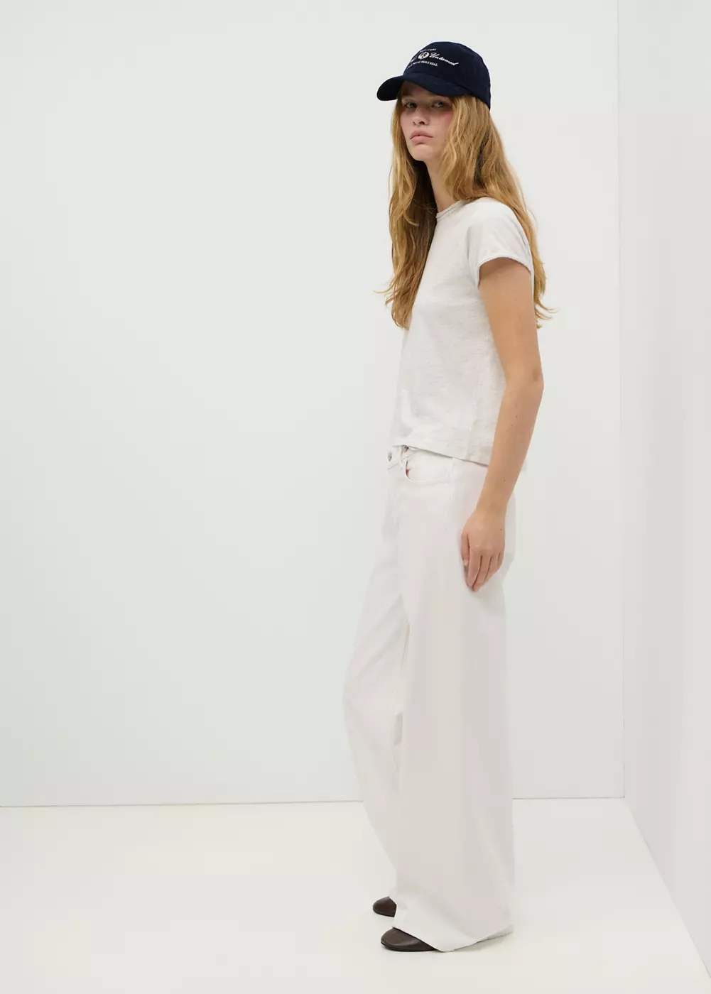 Jean wide leg détail passants, MANGO TEEN