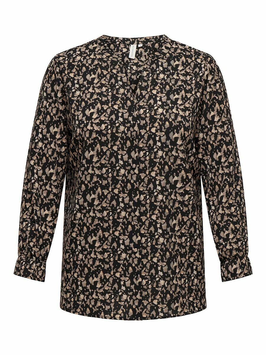 Bedrukte blouse met lange mouwen