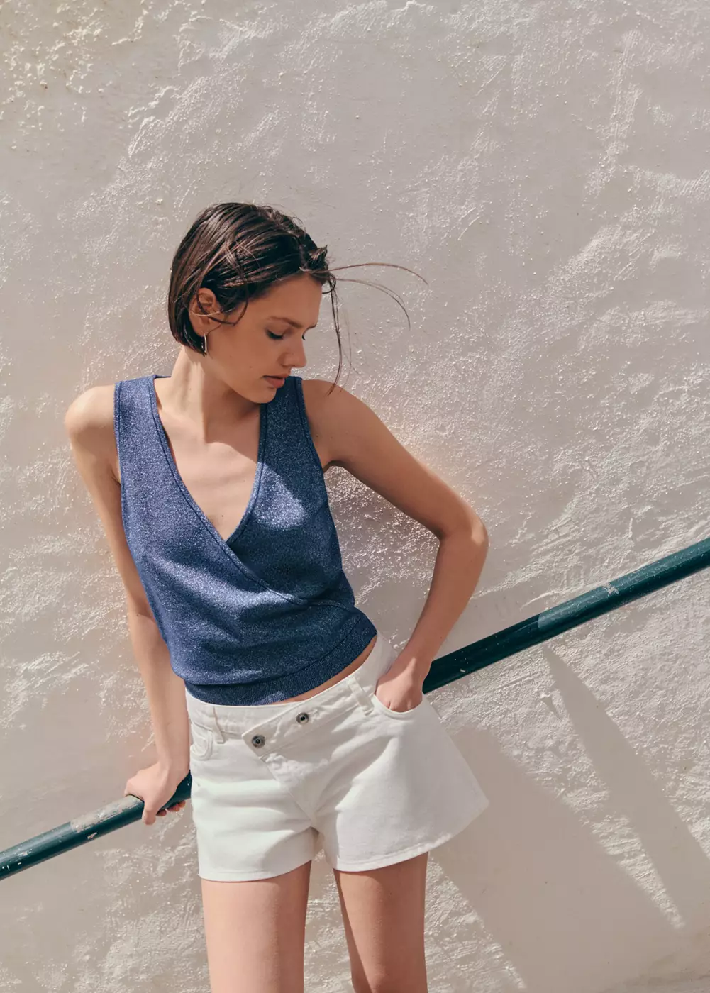 Top maille croisé, MANGO TEEN