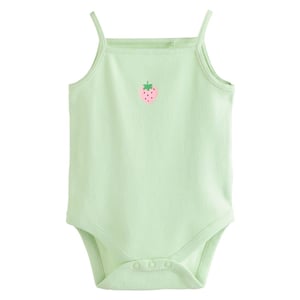 Lot De 5 Débardeurs 100% Coton Pour Bébé Fille - Motif Lapin - Sans Produits Nocifs