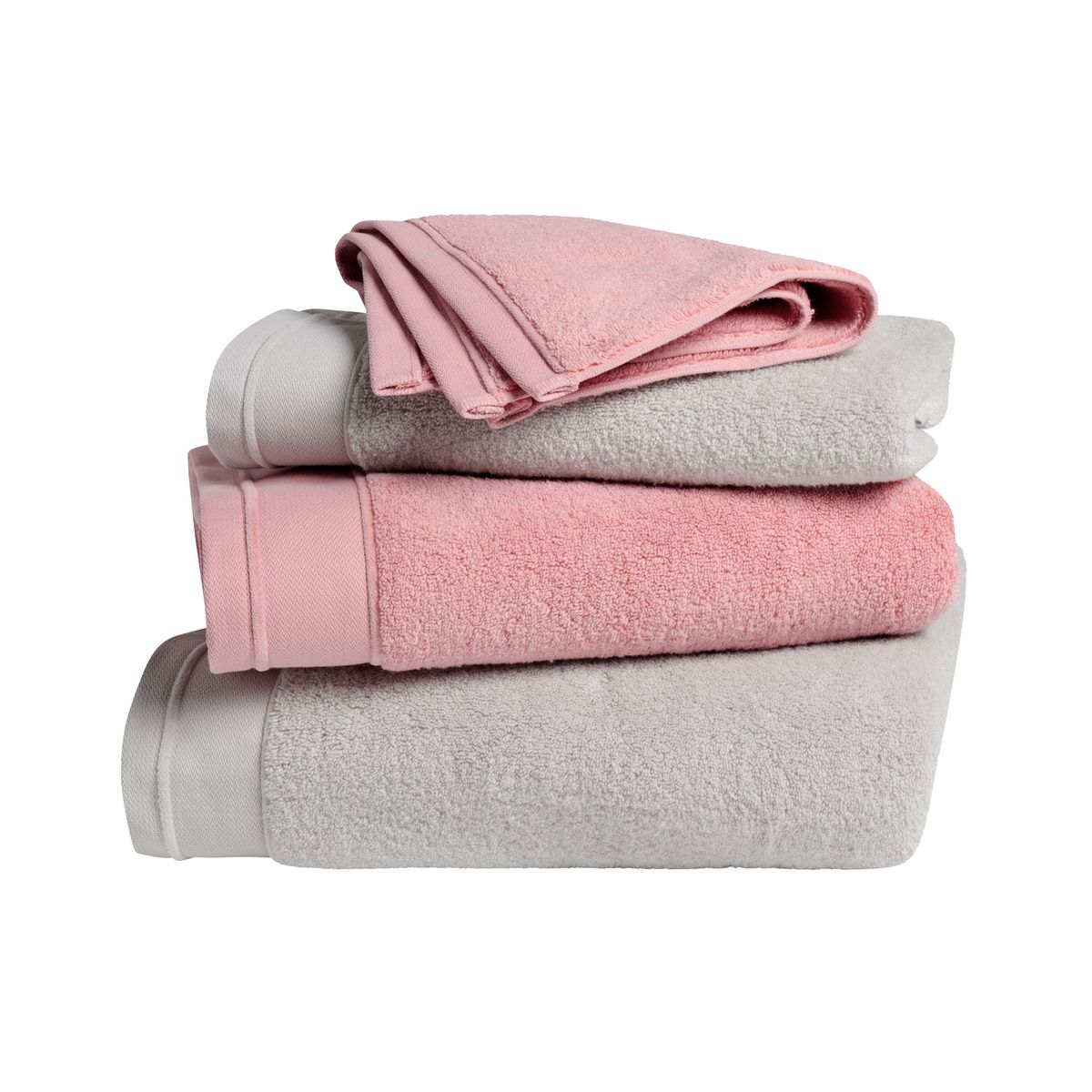 Serviette de bain Coton Douceur Nature – Blanc Cerise