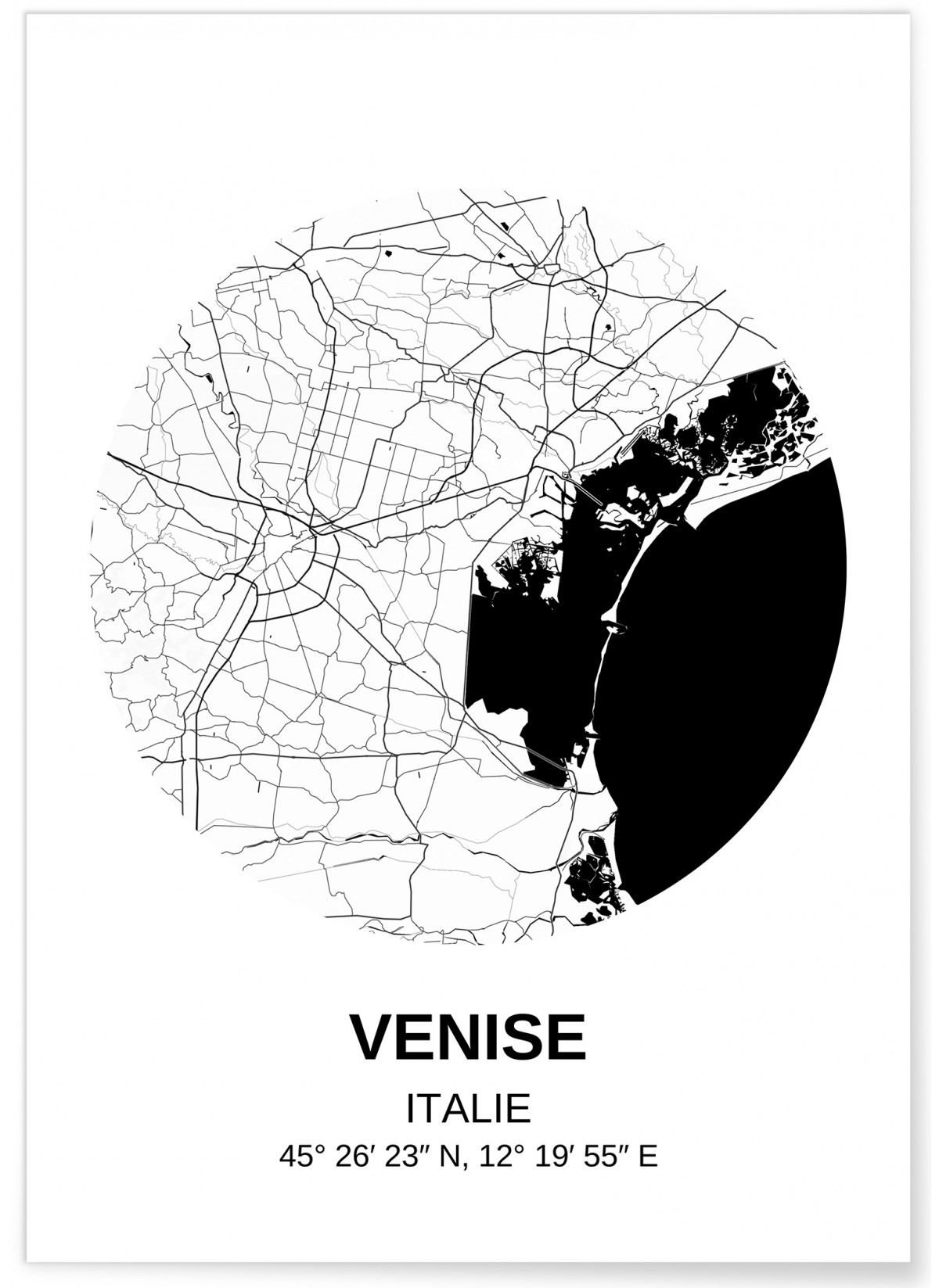 Affiche Carte Venise, L'AFFICHERIE