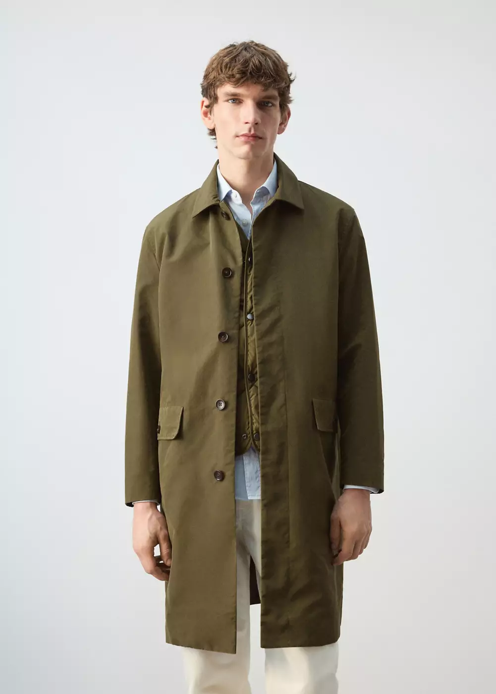 Parka déperlant gilet amovible, MANGO MAN