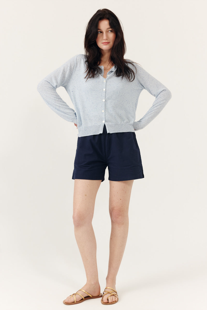 Cardigan manches longues Daresia encolure arrondie maille fine, ARTLOVE