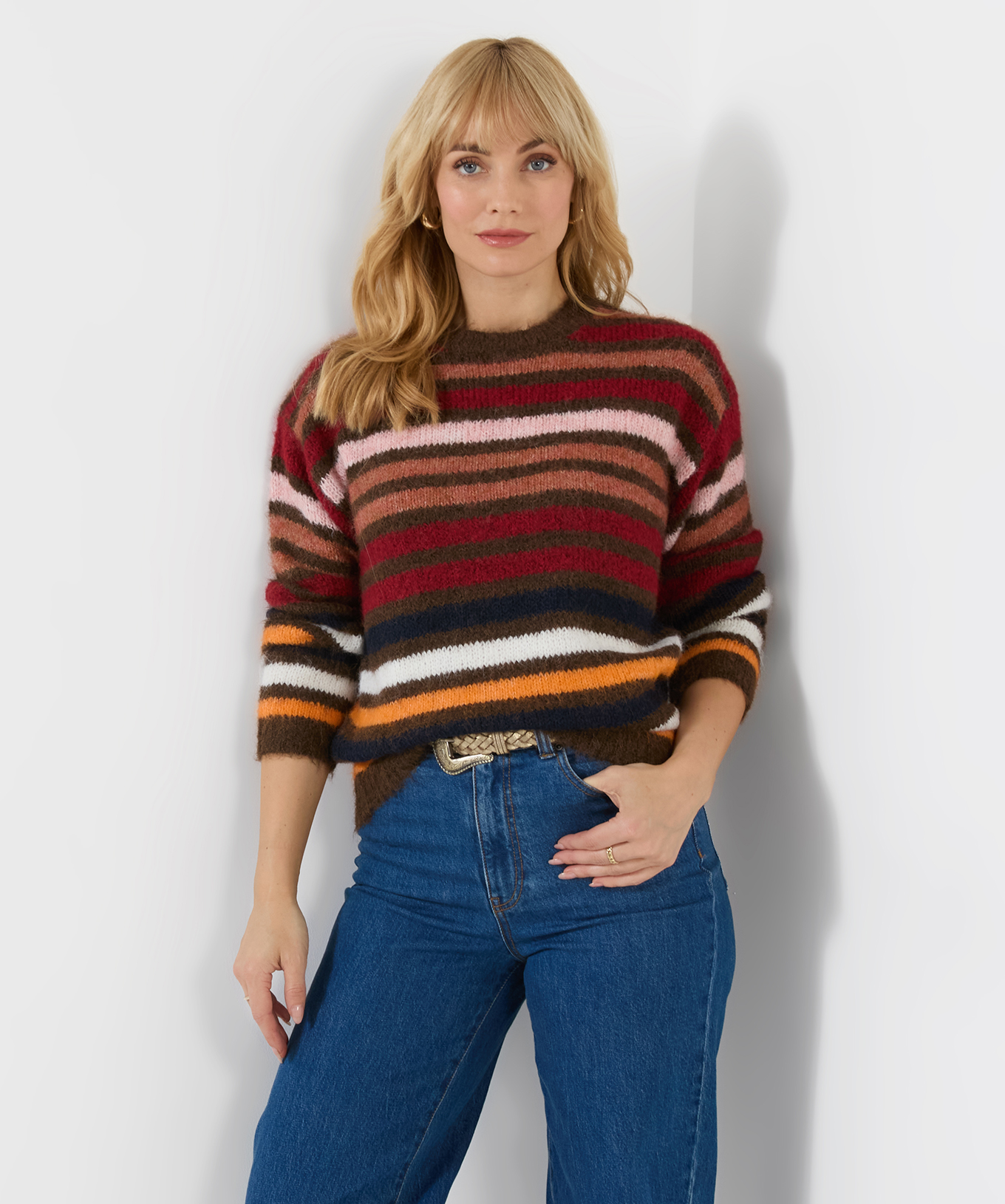 Pull Duveteux Rayé Jours d'Automne, JOE BROWNS