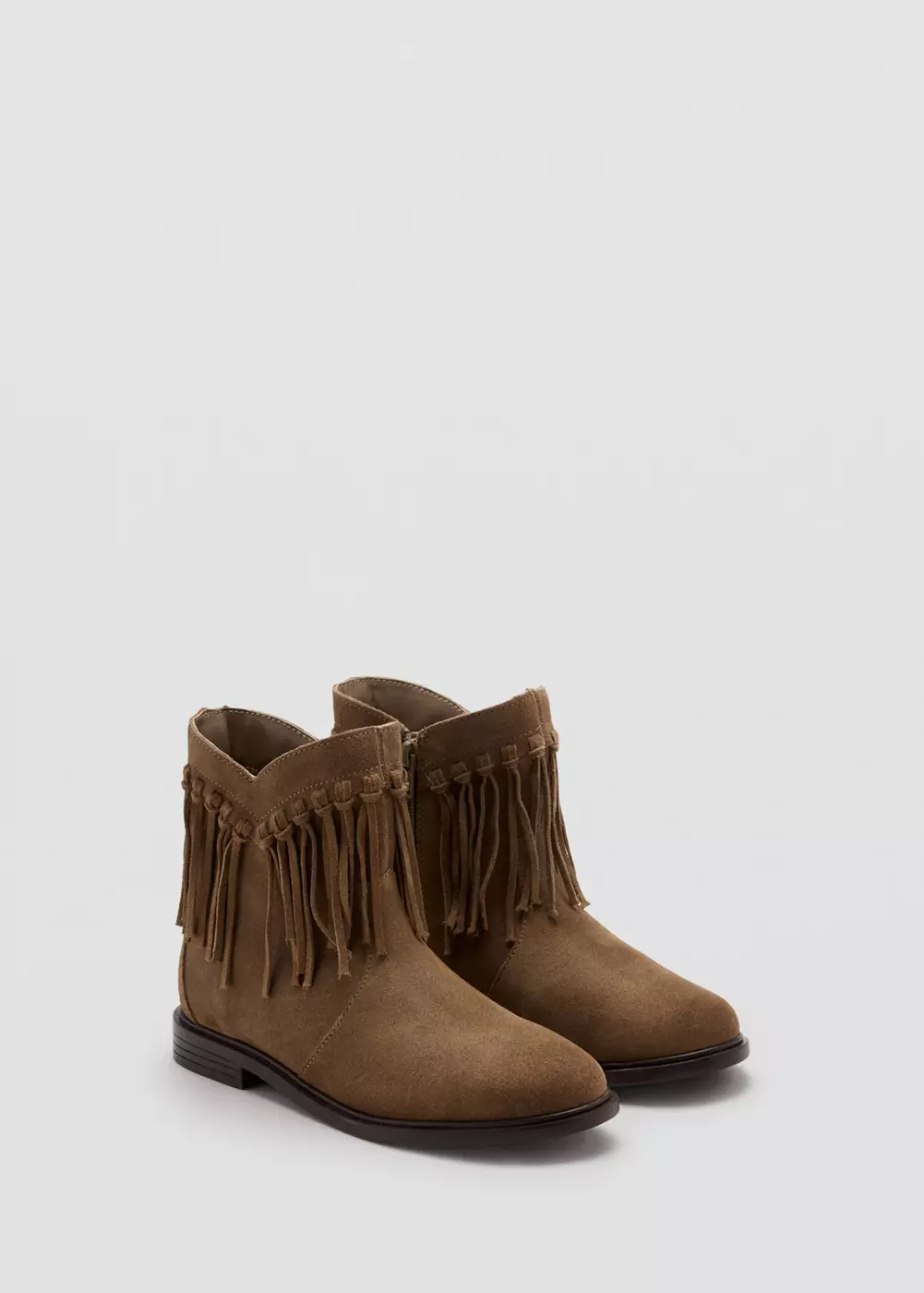 Bottines à franges cuir, MANGO KIDS