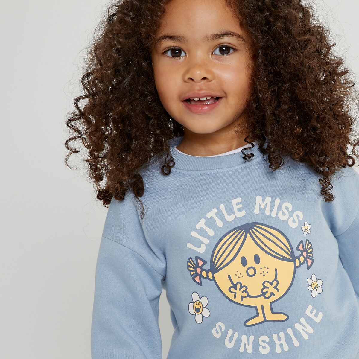 Sweat mme sunshine en molleton bleu Monsieur Madame La Redoute