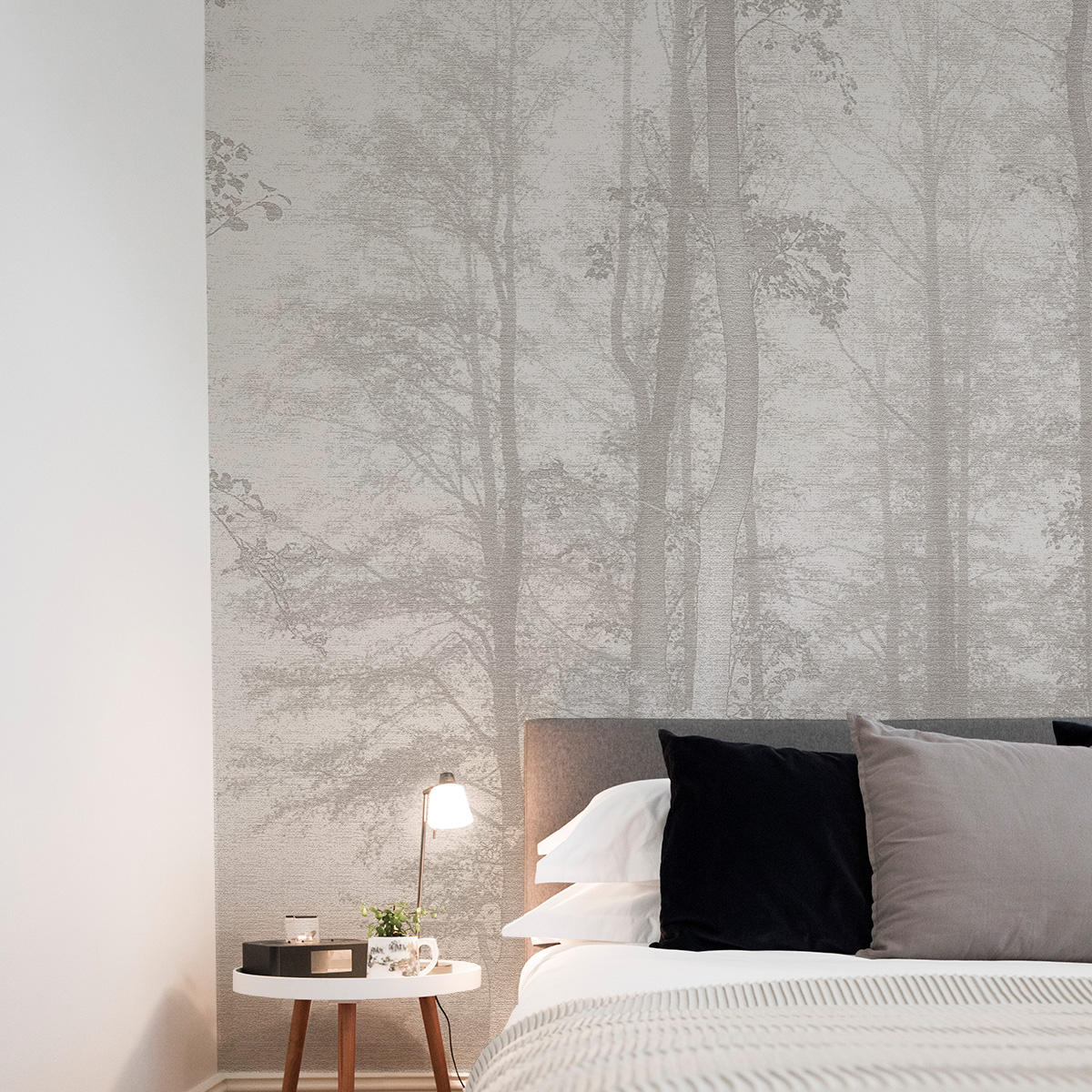 Papier peint panoramique La Forêt enchantée, Bleu 340 x 250cm, ACTE DECO
