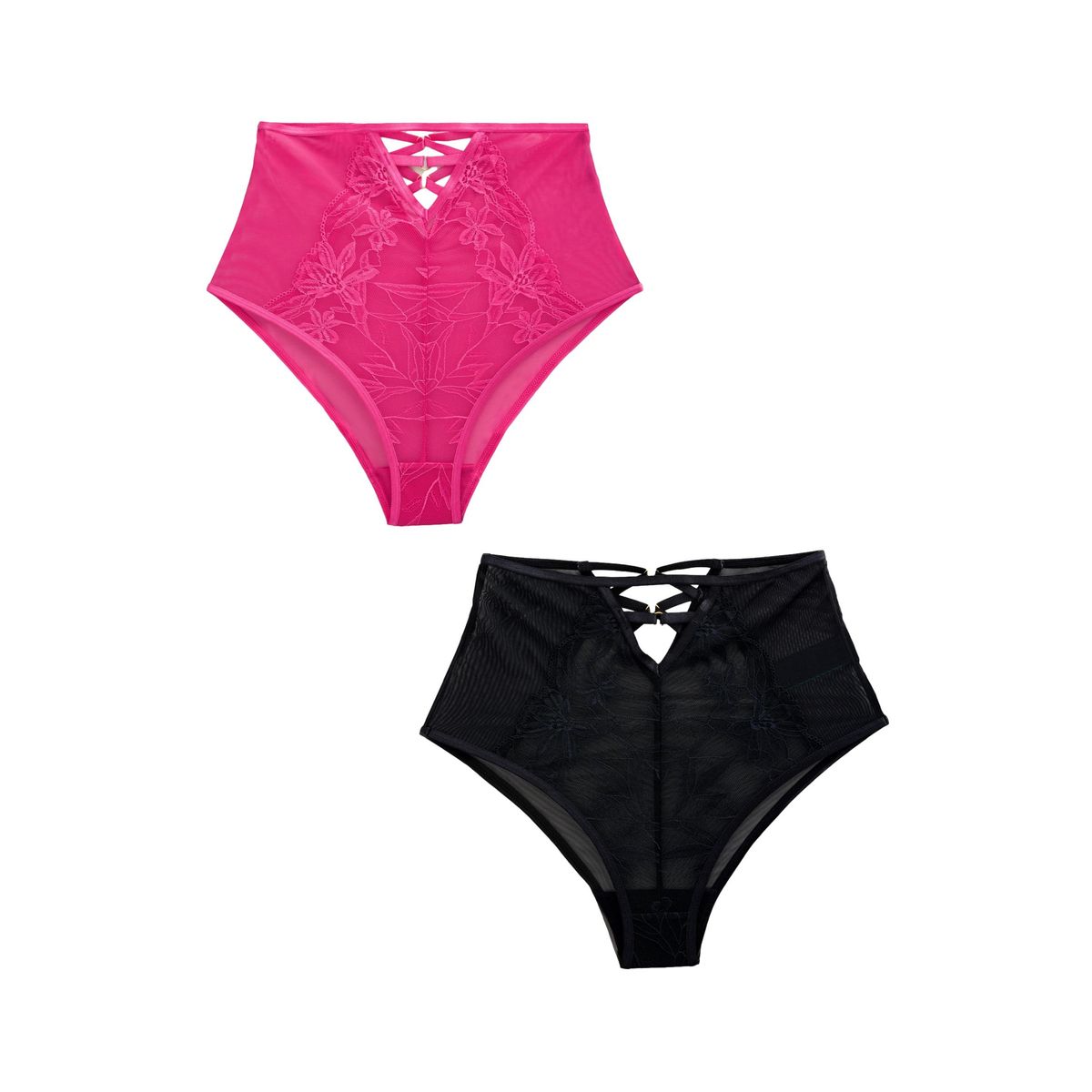 Culotte en dentelle avec lanières, lot de 2, NEXT