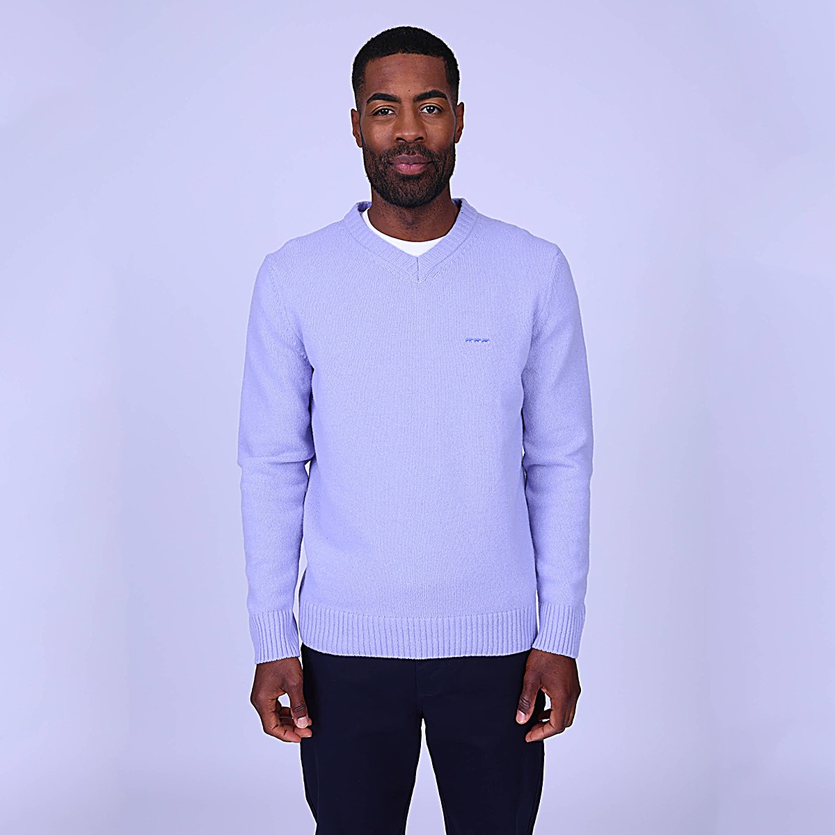 Pull Hervit col V, MISE AU GREEN
