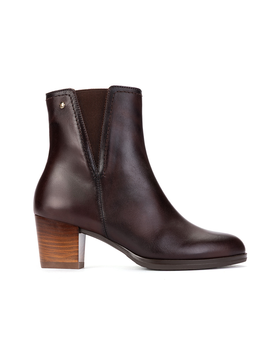Bottines à talon cuir Zamora, PIKOLINOS