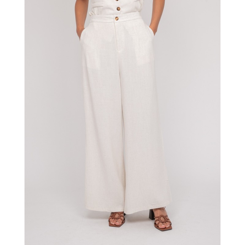 Pantalon Effet Lin Evelise, DONA LISA