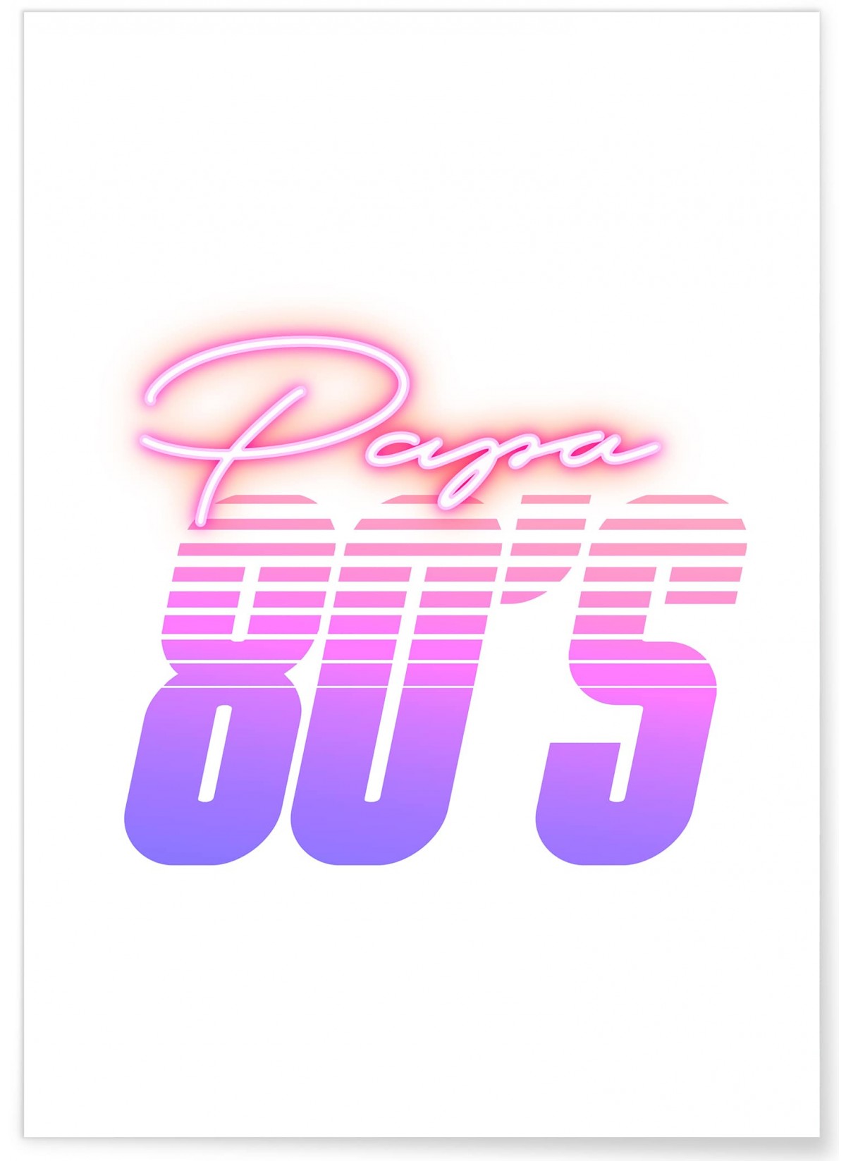 Affiche Papa 80's, L'AFFICHERIE