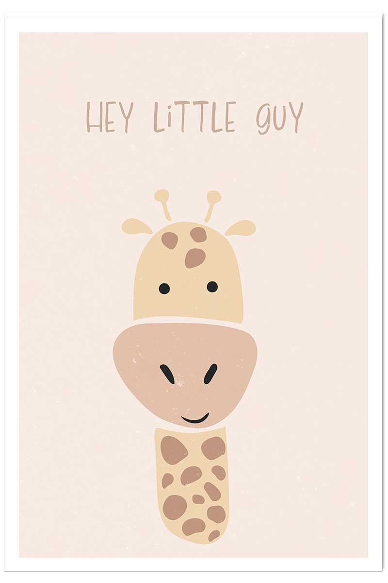 Affiche enfant girafe, HEXOA