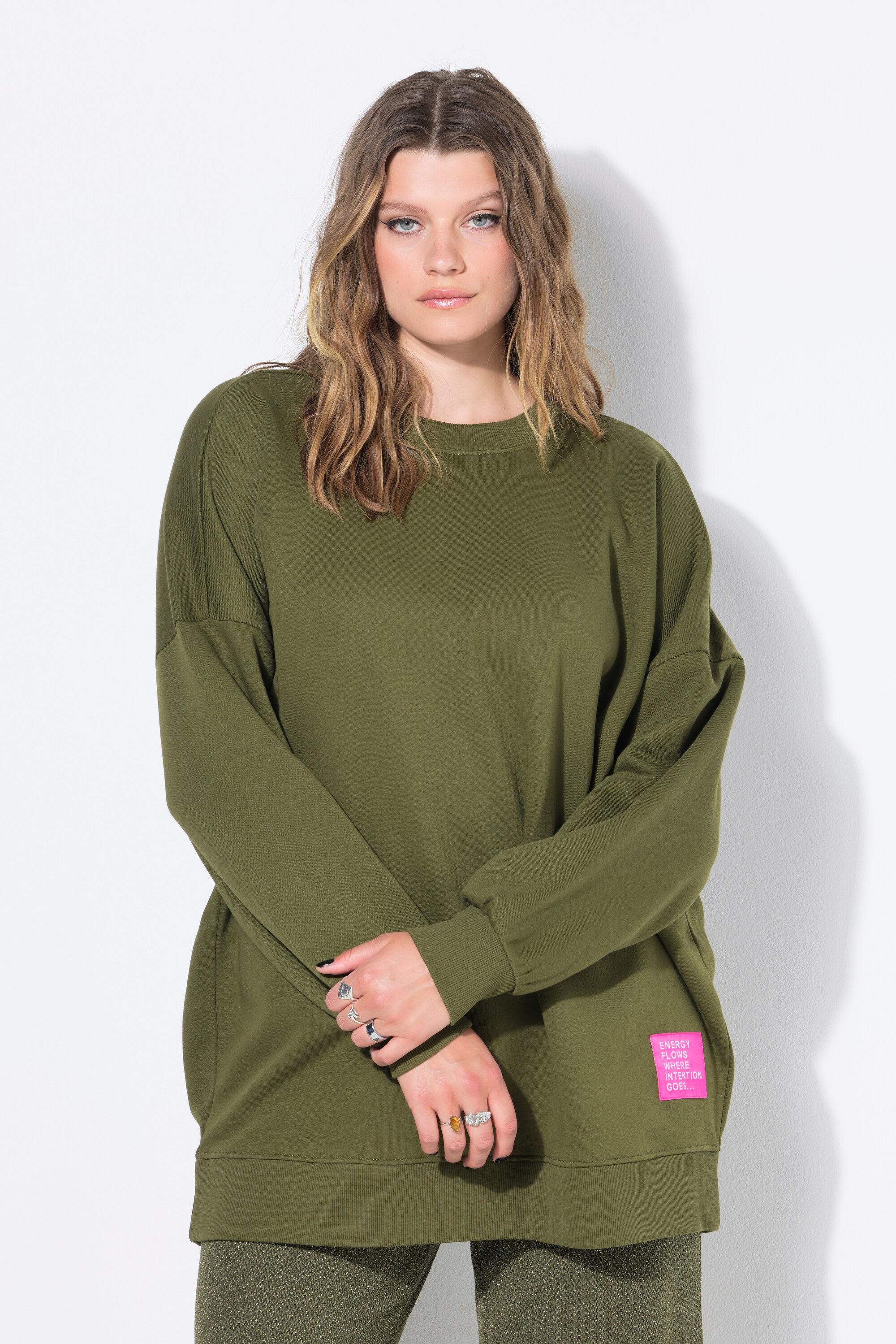 Sweat-shirt oversized avec patch à message, STUDIO UNTOLD