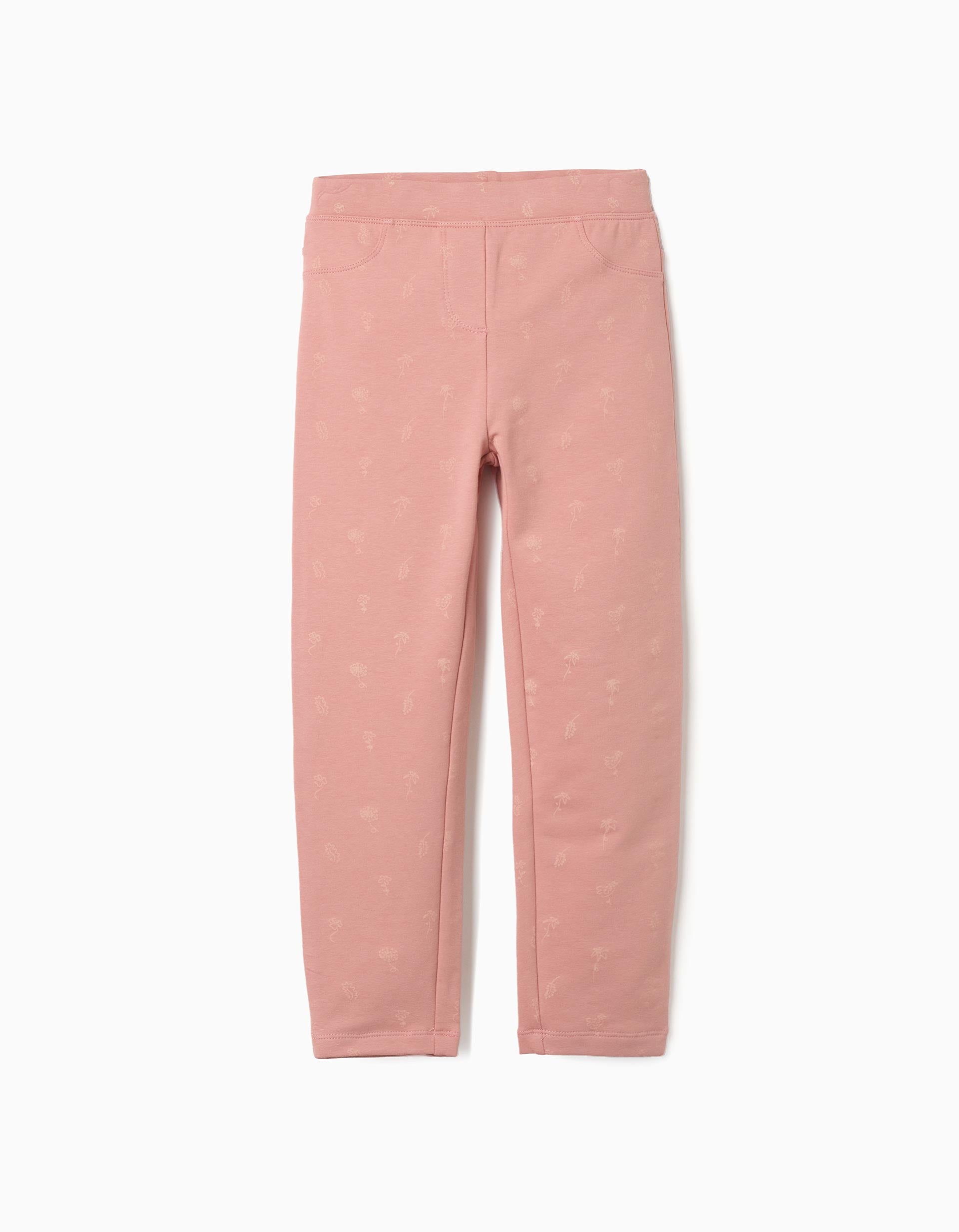 Jeggings à coupe skinny en coton peigné avec imprimé floral, ZIPPY