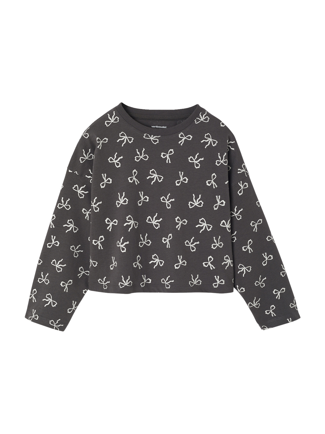 Tee-shirt crop top manches longues, VERTBAUDET