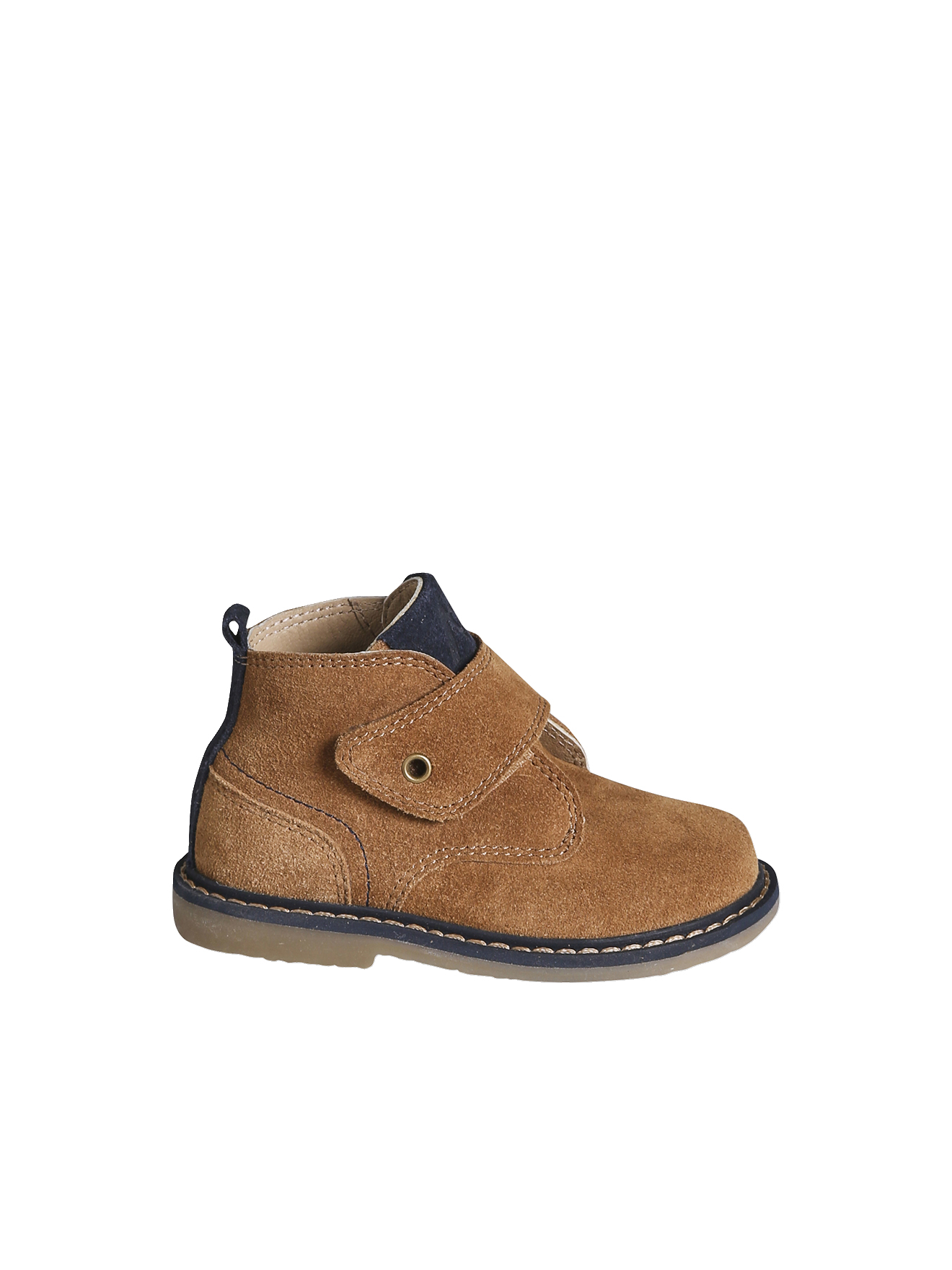 Boots en cuir scratchées bébé, VERTBAUDET