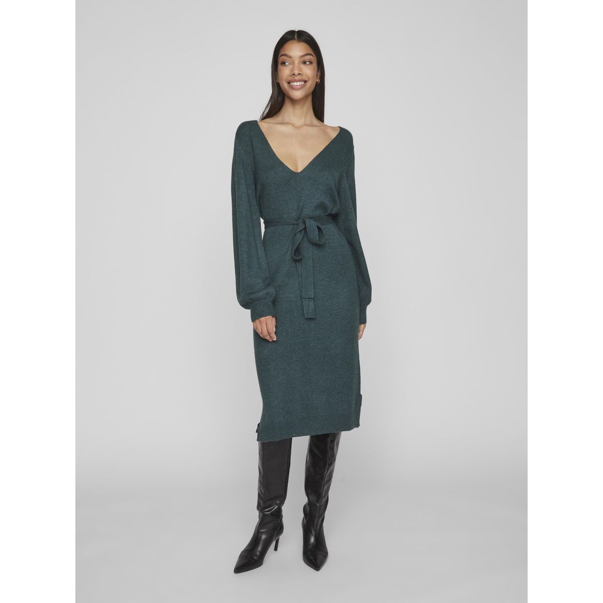 Robe mi longue en maille Vila La Redoute