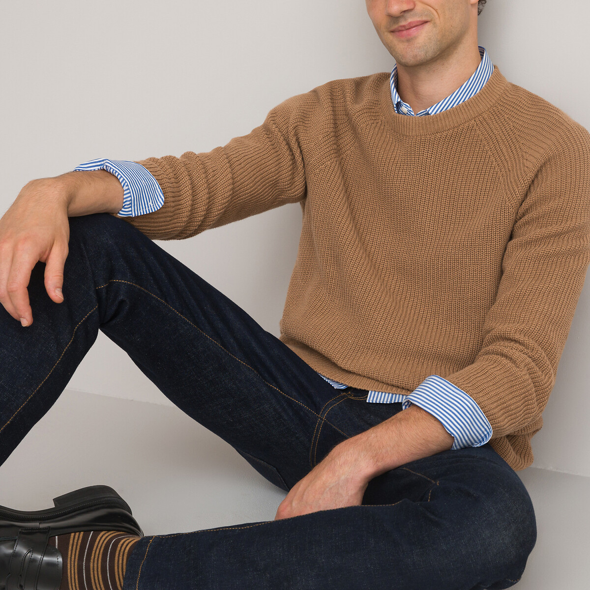 Signature cotton sales fisherman sweater