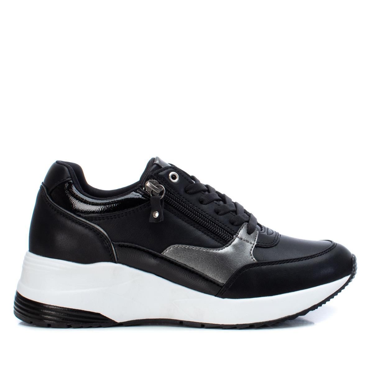 Baskets Compensées Munro American Dakota Cuir Noir Taille 8,5 N | Lacets | Wedge | USA