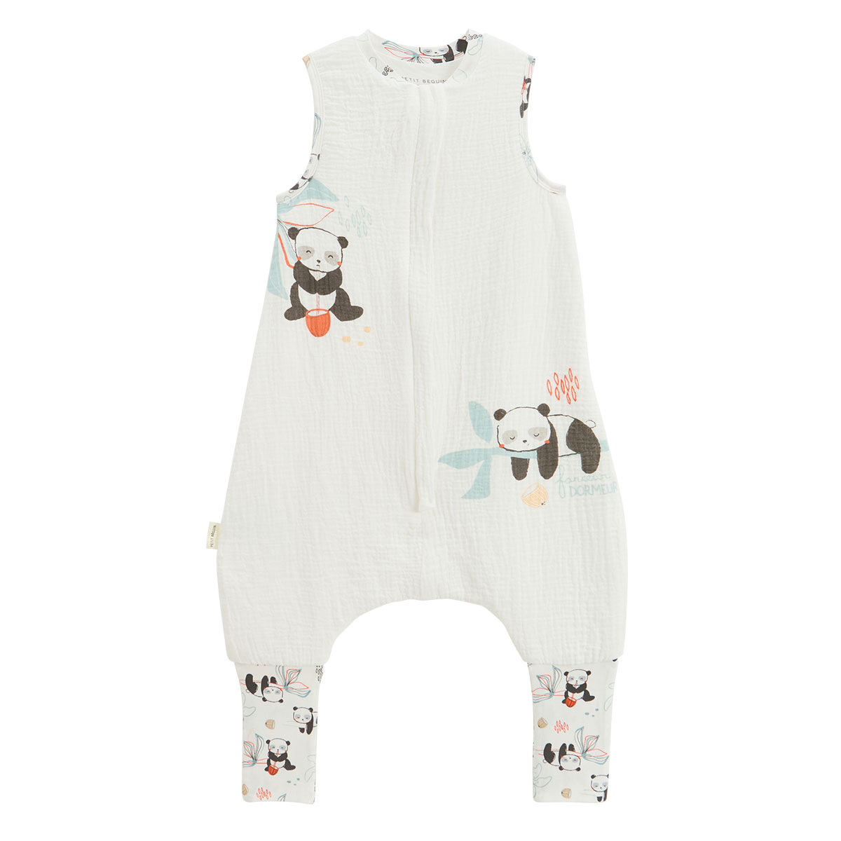 Turbulette TOG 1 en gaze de coton avec pieds retroussables Bento, PETIT BEGUIN