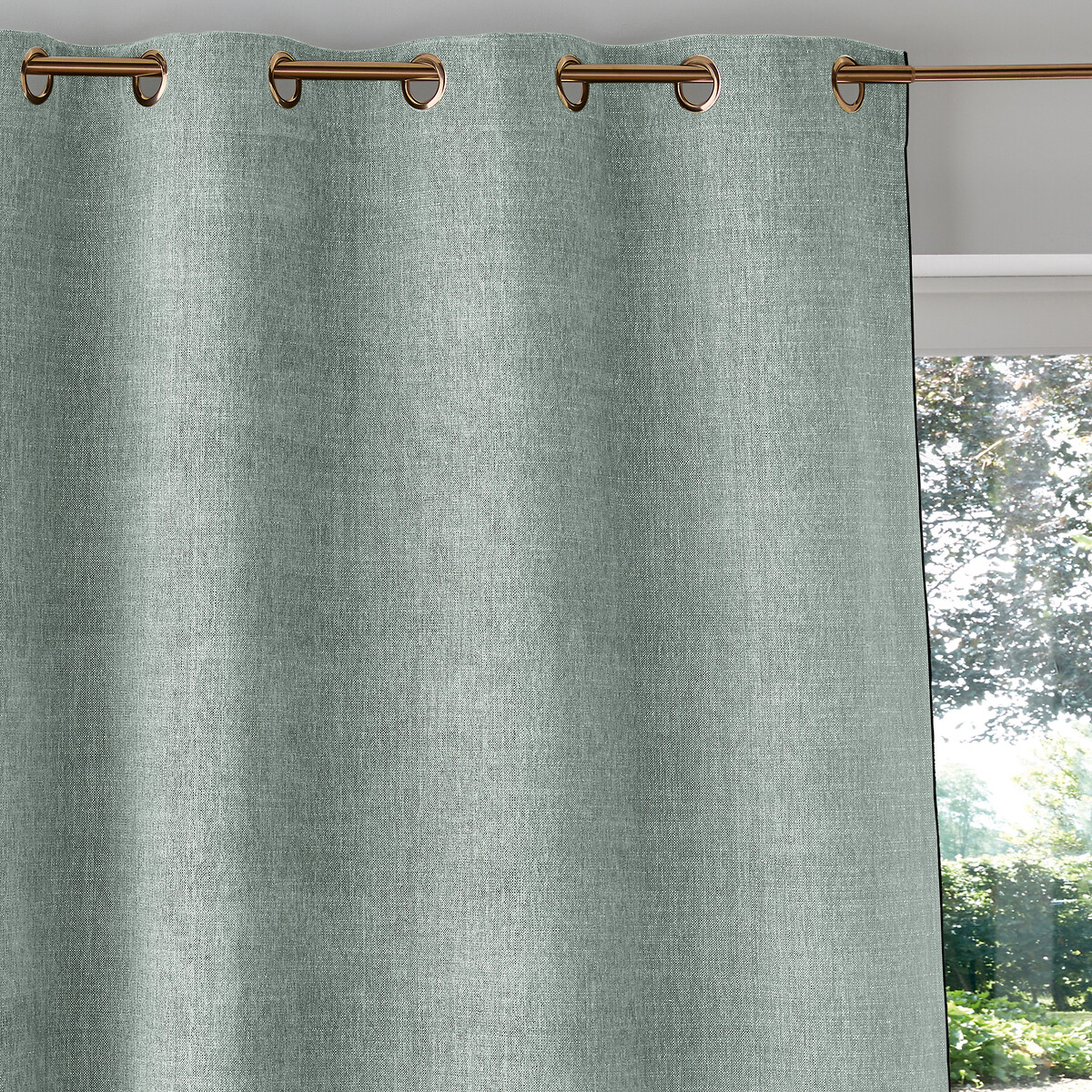 Tende A Pannello In Ciniglia Double Face Con Occhielli 132x213cm - Set Da 2, Colore Grigio Argento, 60% Oscurante, Per Soggiorno - 4