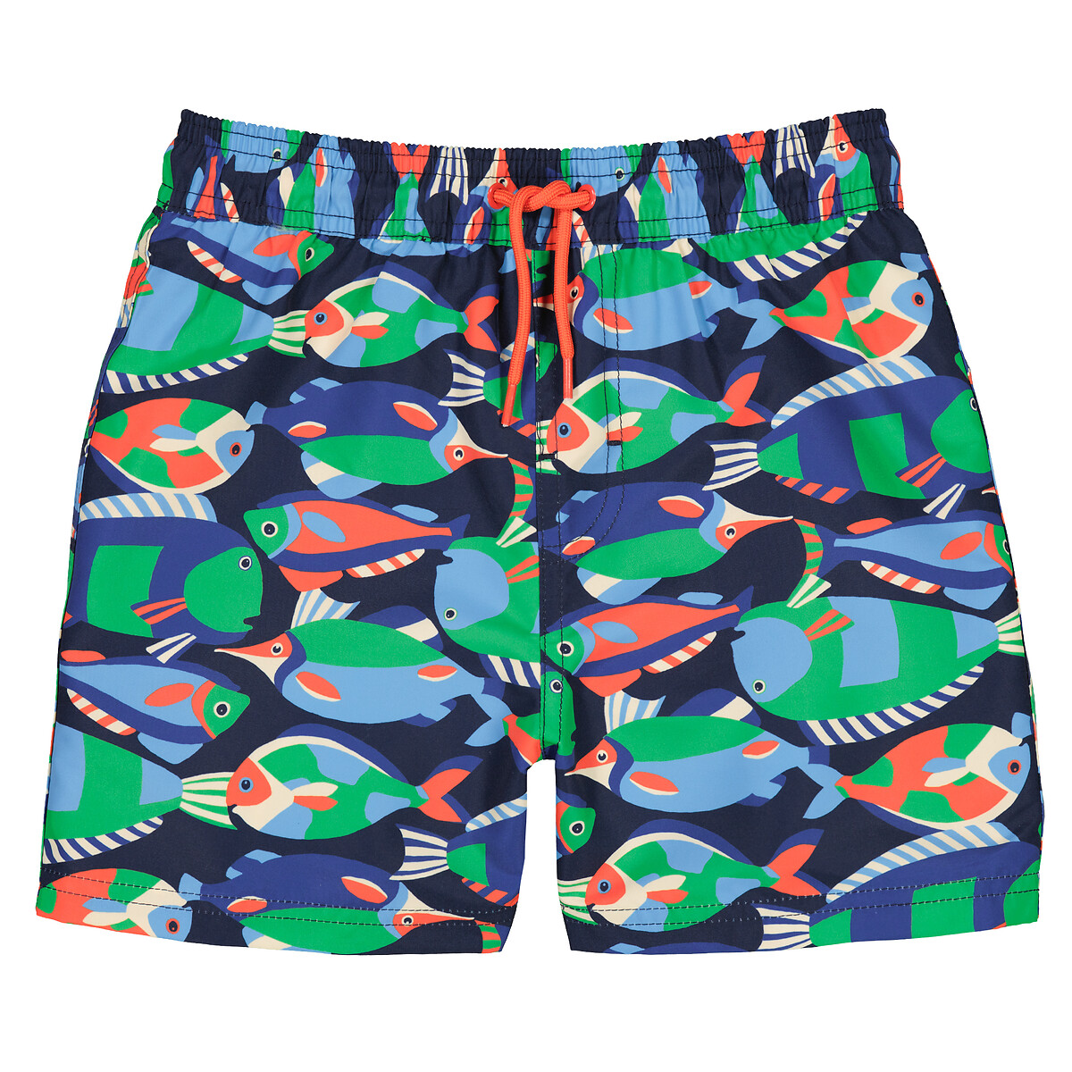 Ba ador Short Con Estampado De Peces Multicolor La Redoute Collections ba-ador-short-con-estampado-de-peces-multicolor-la-redoute-collections