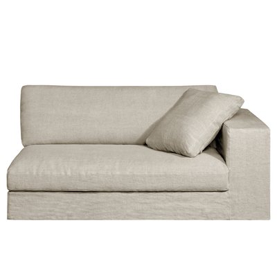 Medio sofá de lino grueso stonewashed, Horus AM.PM