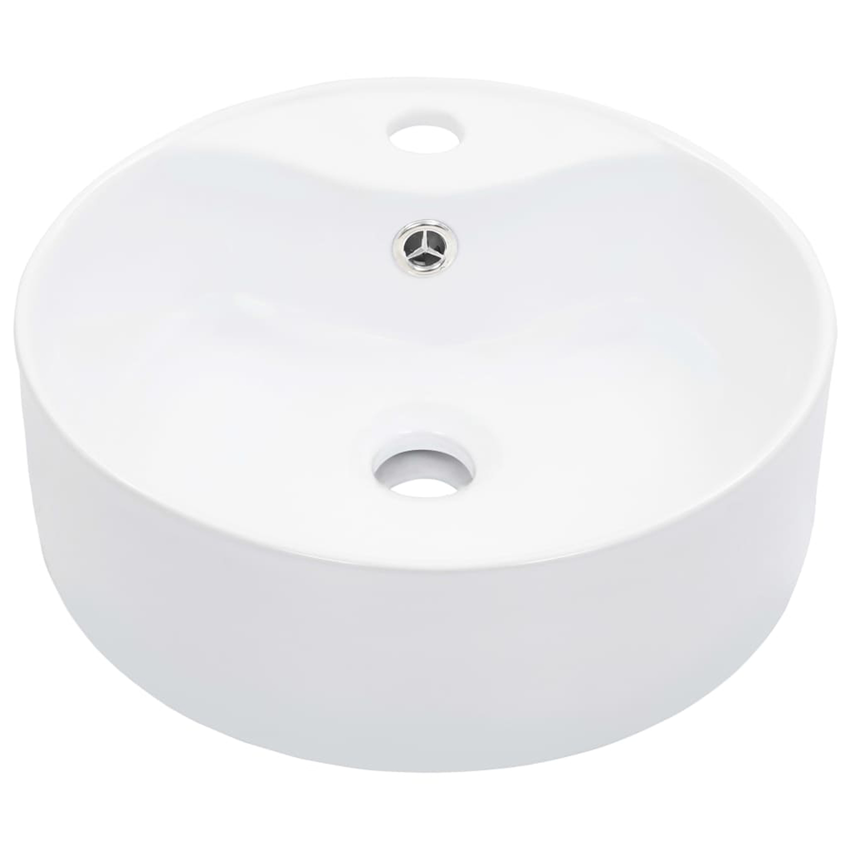 Lavabo rond avec trop-plein, HOME MAISON