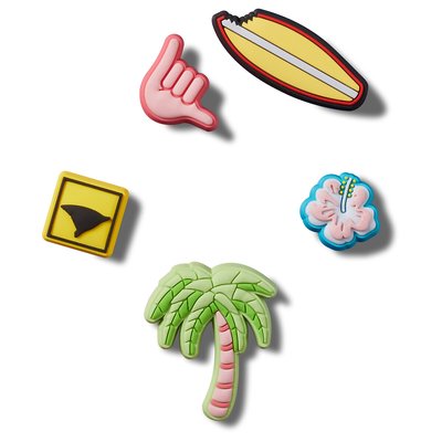 Pack of 5 Surfing Jibbitz Charms CROCS