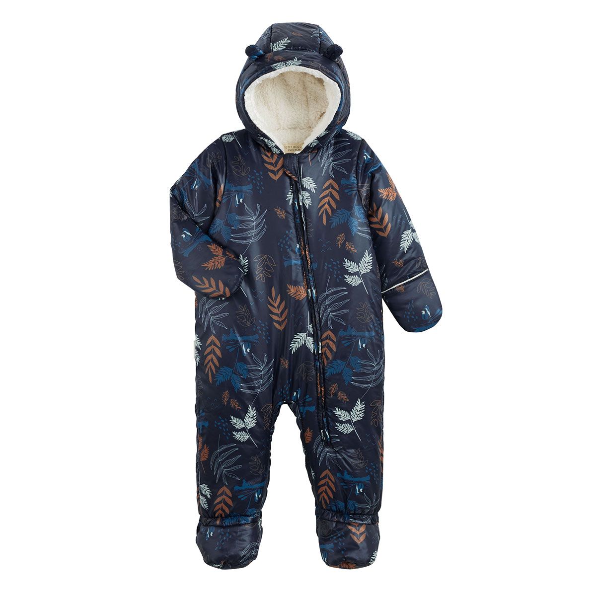 Combinaison Hiver Bébé Fille - Polaire Avec Capuche Et Gants Intégrés, Imperméable, Tailles 6-24 Mois - 4