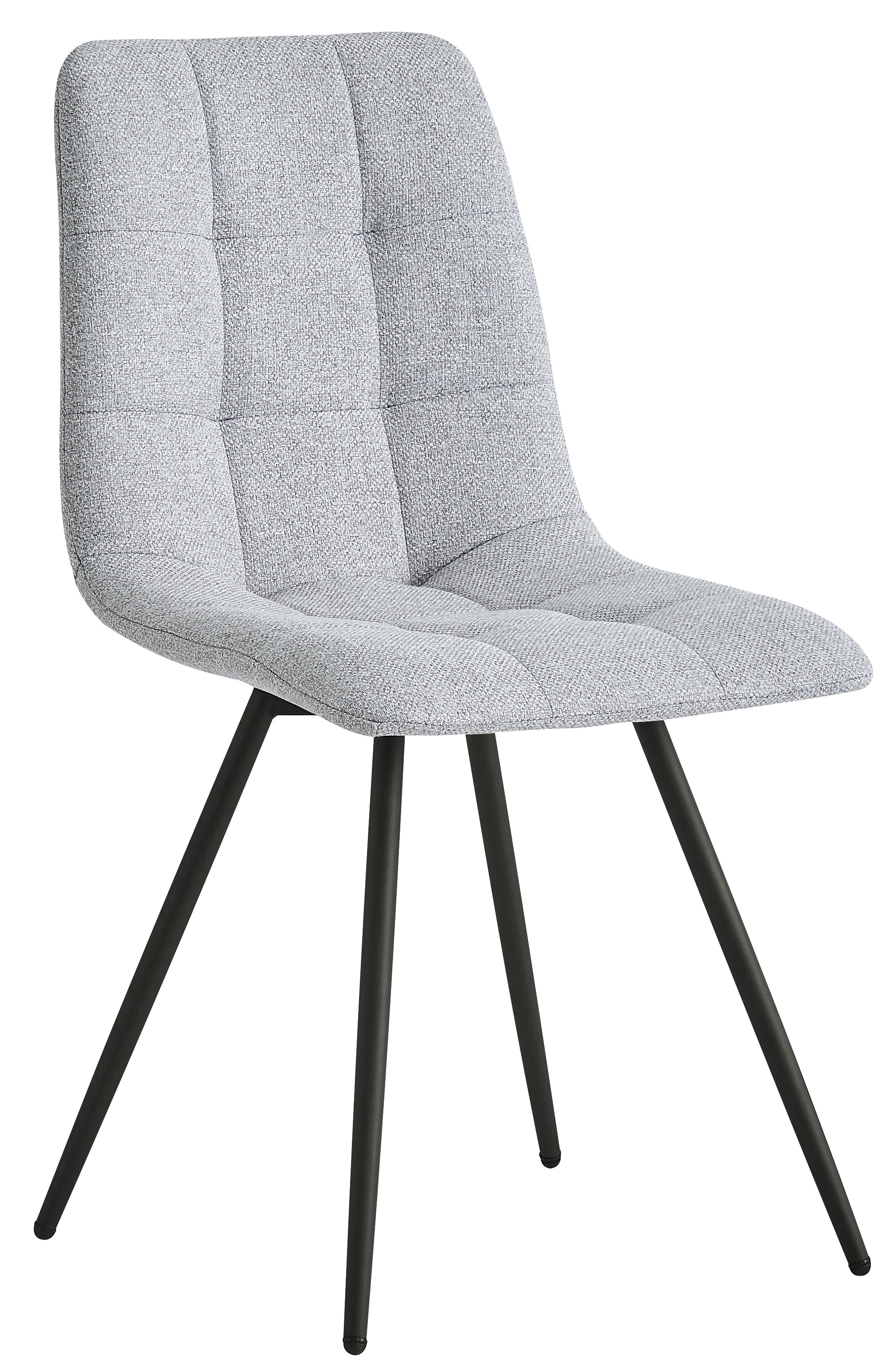 Lot de 2 chaises, métal et tissu, BJORN, NORDLYS