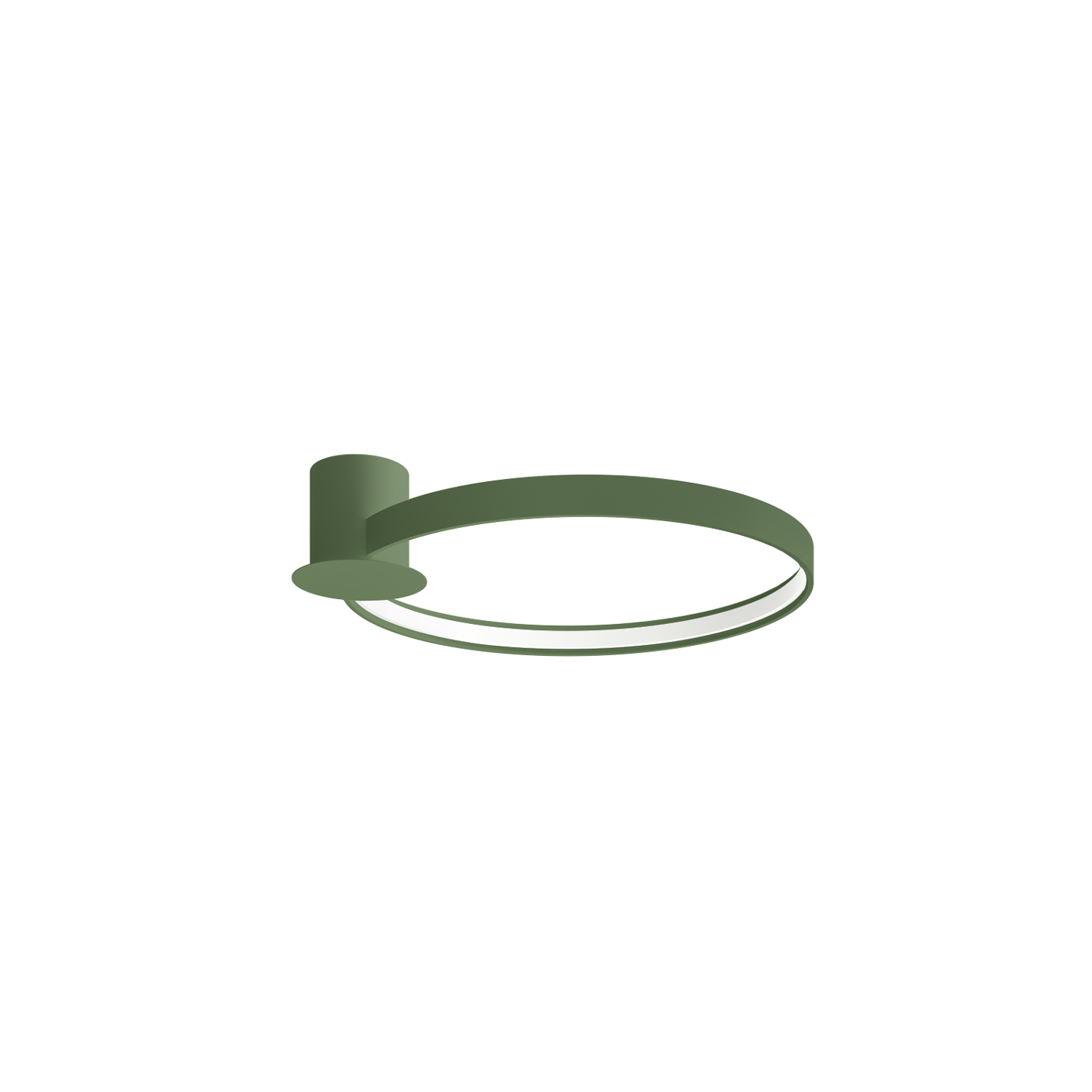Plafonnier Aluminium Vert Olive LED 1 Rio, EDEN