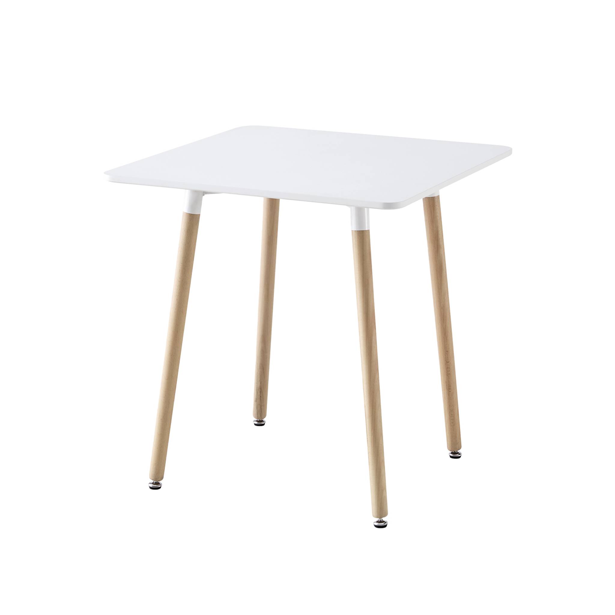 Table à manger carrée scandinave pieds bois 2 places HEDVIG 70X70CM, SWEEEK